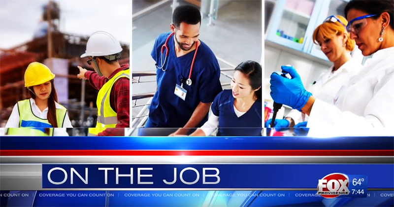 SkillsRI employer partners are featured "On-the-Job" at WPRI